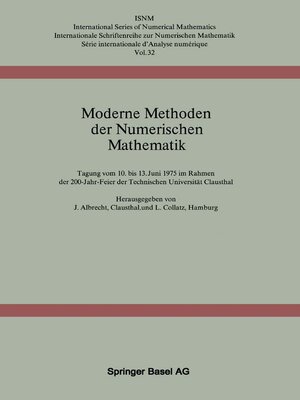 cover image of Moderne Methoden der Numerischen Mathematik